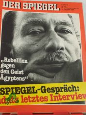 DER SPIEGEL 42/1981, Spiegel-Gespr�ch: Sadats letztes Interview