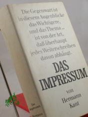 Das Impressum : Roman / Hermann Kant
