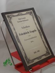 Bibliographisches Verzeichnis der Schriften von Friedrich Engels im Bestand der Universit�tsbibliothek Jena : 1845 - 1946 / Edda Profeld; Dorothee Rei�mann