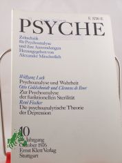 10/30, 1976, Ren� Fischer Die klassische und ichpsychologische Theorie der Depression