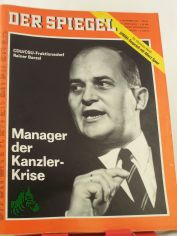 46/1966, Manager der Kanzler Krise, Rainer Barzel