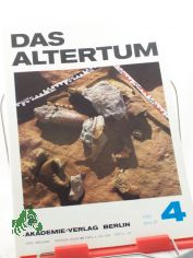 Das Altertum, Band 29, Heft 4, 1983