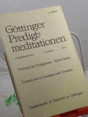 Ordnung der Predigttexte, F�nfte Reihe, 12. Sonntag nach Trinitatis,  Heft 3, 1971