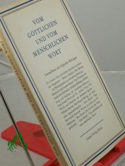 Vom g�ttlichen und vom menschlichen Wort / Hrsg. v. Otto Riedel