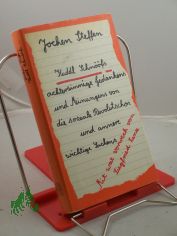 Achtersinnige Gedankens und Meinungens von die sozeale Revolutschon und annere wichtige Sachens ||Kuddl Schn��fs achtersinnige Gedankens und Meinungens von die sozeale Revolutschon und annere wichtige Sachens / Jochen Steffen. Mit wat vorwe