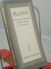 Plato: S�mtlich Werke. -  	2. Menon, Hippias I, Euthydemos, Menexenos, Kratylos, Lysis, Symposion