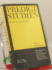 Predigtstudien f�r das Kirchenjahr 1970/1971.- Perikopenreihe 5 - Erster Halbband.