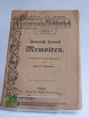 Heinrich Heines Memoiren, herausgegeben von otto Lachmann