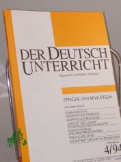 4/1994, Sprache und Bewu�tsein
