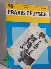 1/1981, Sch�lertexte als Unterrichtstexte