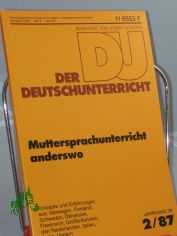 2/1987, Muttersprachenunterricht anderswo