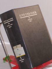 Sinn und Form : Beitr�ge zur Literatur ; zehntes Jahr 1958