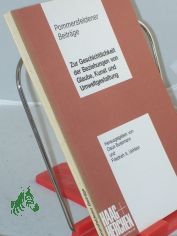 Zur Geschichtlichkeit der Beziehungen von Glaube, Kunst und Umweltgestaltung. - W�rzburg : K�nigshausen und Neumann|| Mehrteiliges Werk||Teil: 1.