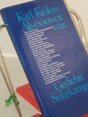 Als es soweit war : Gedichte / Karl Krolow