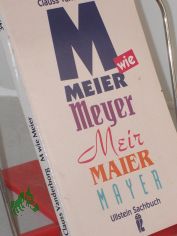 M wie Meier : das Buch zum Namen / Clauss Vanderborg