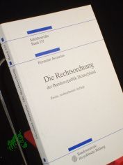 Die Rechtsordnung der Bundesrepublik Deutschland : eine Einf�hrung / Hermann Avenarius. Bundeszentrale f�r Politische Bildung