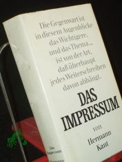 Das Impressum : Roman / Hermann Kant