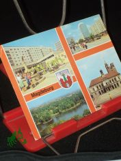 Magdeburg, Am Eulenspiegelbrunnen, Karl Marx Stra�e, Blick vom Aussichtsturm im Kulturpark Rotehorn, Rathaus