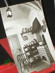 Kohren-Salis, Kreis Geithain, T�pfermuseum,  K�che mit Gebrauchsgeschirr des 18. und 19. Jh.