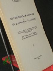 Die kapitalistische Stabilisierung und die proletarische Revolution : Bericht an d. VII. erw. Plenum d. Exekutivkomitees d. Komintern zum 1. Punkt d. Tagesordnung 