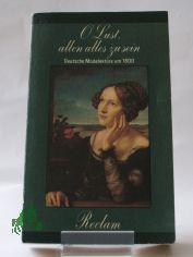 O Lust, allen alles zu sein : deutsche Modelekt�re um 1800 / hrsg. von Olaf Reincke