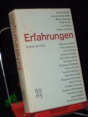 Erfahrungen : Erz�hler d. DDR; Anthologie / hrsg. von Harald Korall u. Werner Liersch