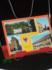 TEMPLIN, staatlich anerkannter Erholungsort, Ortsteil F�hrkrug, Eisenbahnbr�cke, Blick zum Pulverturm, M�hlentor, Berliner Stra�e