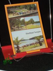 Stadtbad Templin, Stadtbad Teilansicht, HO Kiosk, Liegewiese, Blick von der Terasse