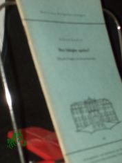 Den Sch�pfer spielen? : Eth. Fragen d. Gentechnologie / Erhard Geissler. Hrsg. vom Sekretariat d. Hauptvorstandes d. Christl.-Demokrat. Union Deutschlands