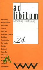 ad libitum Nr. 24. Sammlung Zerstreuung