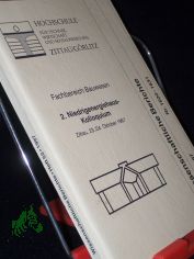 2. Niedrigenergiehaus-Kolloquium : Zittau, 23./24. Oktober 1997 / Hochschule f�r Technik, Wirtschaft und Sozialwesen (FH), Zittau/G�rlitz, Fachbereich Bauwesen. [Hrsg.: Rektor der Hochschule f�r Technik, Wirtschaft und Sozialwesen Zittau/G�