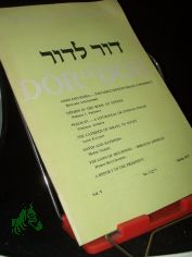 Dor Le Dor Our Biblical Heritage, Vol. V, No 3, 1977