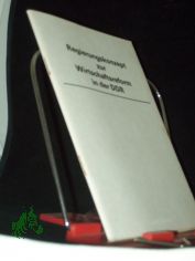 Regierungskonzept zur Wirtschaftsreform in der DDR. Zielstellung, Grundrichtungen, Etappen und unmittelbare Ma�nahmen der Wirtschaftsreform in weiterer Verwirklichung der Regierungserkl�rung vom 17.11.1989.