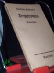 Empedokles : [Trauerspiel.] / Friedrich H�lderlin. Hrsg. mit e. Einf. v. Friedrich Seeba�