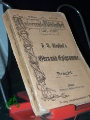 F. G. Klopstocks Oden und Epigramme