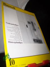 10/1982 Vordergr�ndiges Hintergr�ndiges