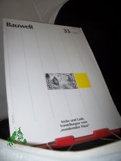 33/1985 Arche und Lade, Vorstellungen vom wandernden Haus