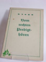 Vom rechten Predigth�ren