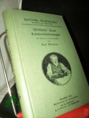 Wilhelm Baur Lebenserinnerungen / mit Einleitung u. Erl�uterungen von Karl Esselborn