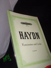 Kanzonetten und Lieder f�r eine Singstimme mit Klavier : 12 englische Kanzonetten und 2 Lieder, 21 deutsche Lieder / Joseph Haydn. Neue Ausg. f�r d. prakt. Gebrauch von Ludwig Landshoff