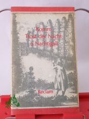 Komm Trost der Nacht, o Nachtigall : dt. Gedichte aus d. 17. Jh. / hrsg. von Horst Hartmann