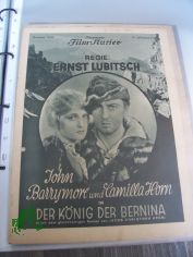 Nummer 1124, 1929, Der K�nig der Bernina mit John Barrymore und Camilla Horn