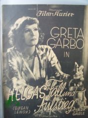 Nummer 1873, 1932, Helgas Fall und Aufstieg mit Greta Garbo und Clark Gable